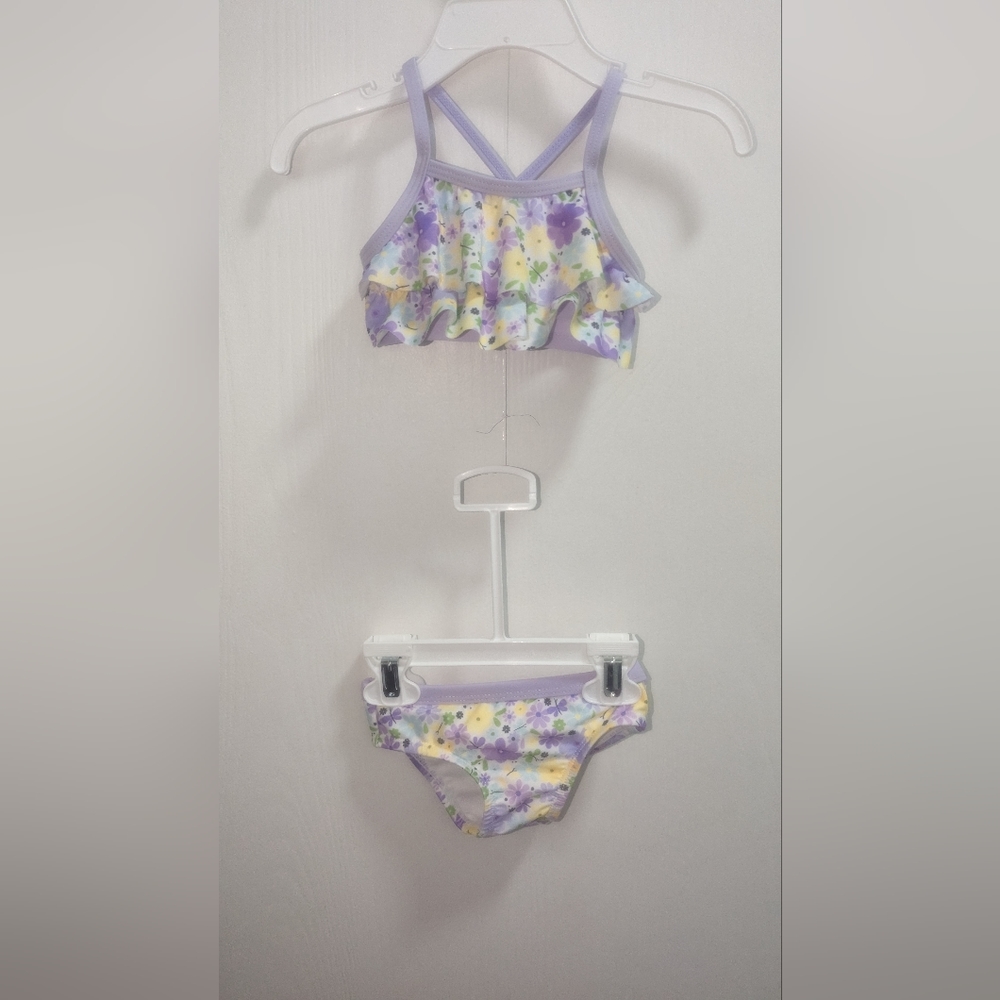 Wonder Nation Toddler girl bikini swim set, size 12 MONTHS